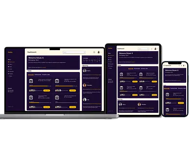 Collab Dashboard app dashboard design desktop design phone ui design project management app project management dashboard ui