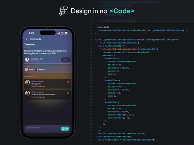 Implement designs in code app app design blur codeview frost ide ios14 iphone14 iphonex message app ui ux