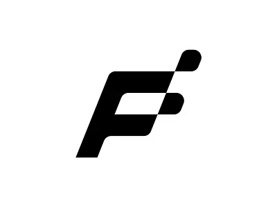 F Letter Logo app bold design f flat letter logo mark minimal minimalist saas simple software sport tech technology