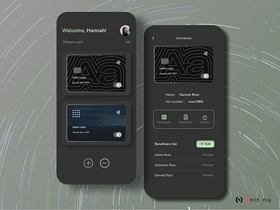 Card Manager App UI app branding card design finance fintech fintech app illustration interaction design logo management payment app product design ui ui design ux