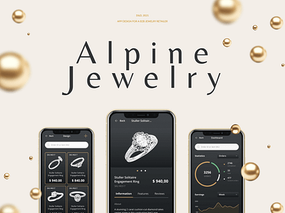 Alpine Jewelry app appendix decoration design e commerc girl mobileapp ui ux