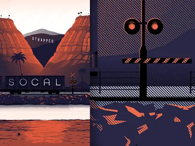 No Laying Up - Strapped Poster Series - Southern California art design golf illustration poster screen screen print sports