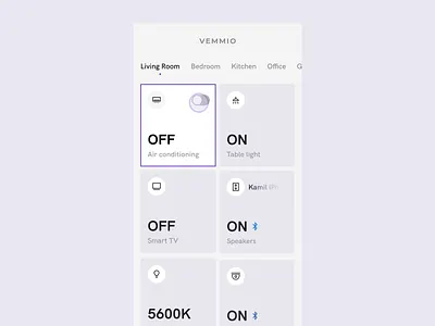 A redesign concept of the home device management app animation aplication app app ui design management minimal motion design motion graphics screen smart home ui ui design user experience userinterface