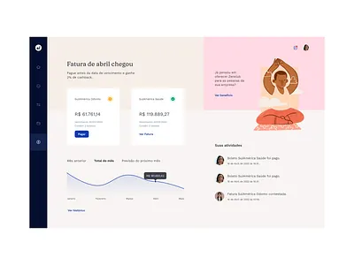Payment Dashboard design illustration ui web