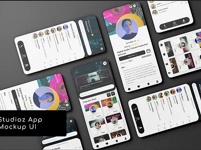 Studios App Mockup UI adobe xd android app app design app ui figma graphic design ios phototshop ui ux
