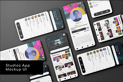 Studios App Mockup UI adobe xd android app app design app ui figma graphic design ios phototshop ui ux