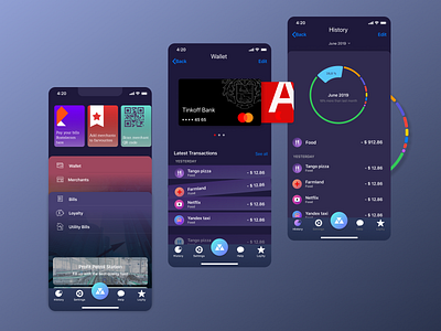 Payment Application app branding design graphic design ui ux пр