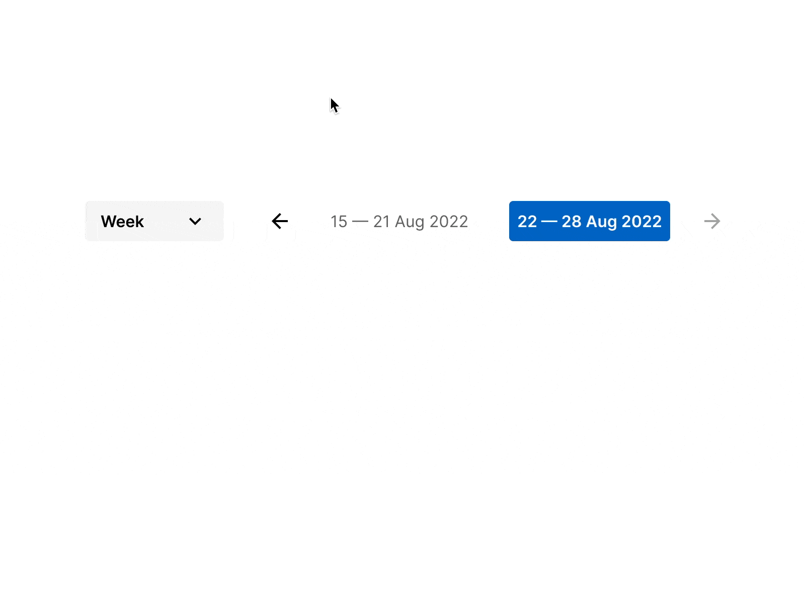 Date Frequency Selector (Interaction) 6 months date design dropdown interaction month period prototype selector ui ux web week year