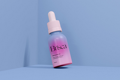 Brisca | Skincare Dropper Bottle brand branding design graphic design packaging visual identity