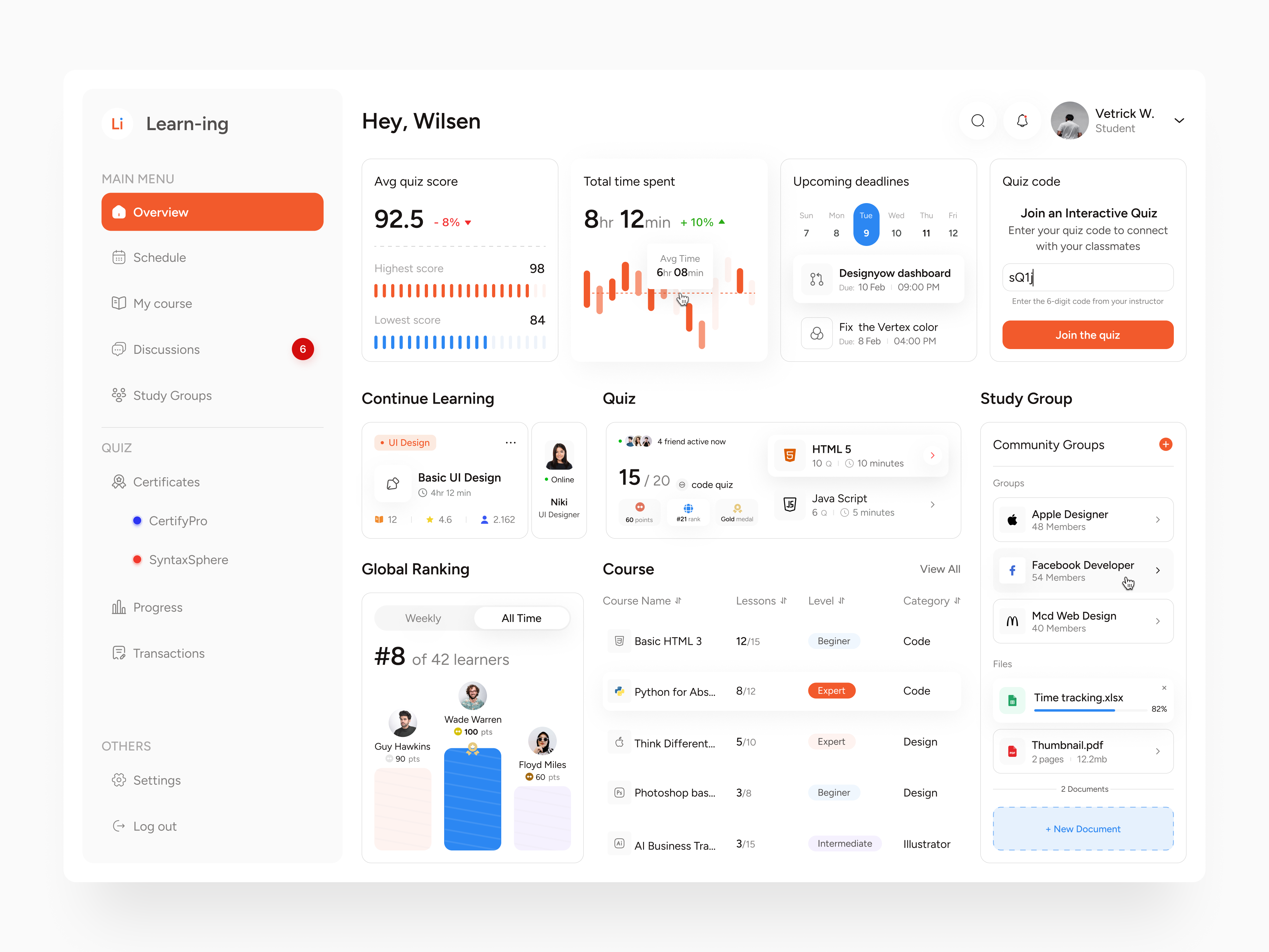 Example of Dashboard Design – 1 Custom Screen