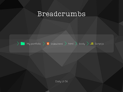 Daily UI #056 - Breadcrumbs breadcrumb breadcrumbs canva design clean design clean ui daily ui 056 daily ui challenge dailyui056 dailyuichallenge directory graphic design header header navigation navigation path title ui vs code vs code breadcrumbs vscode