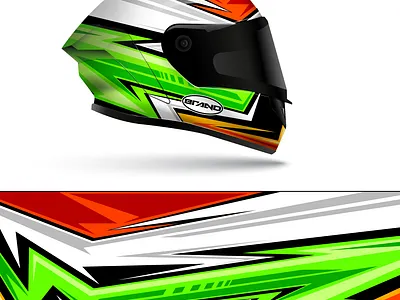 Helmet design full vector bike design helmet racing speed