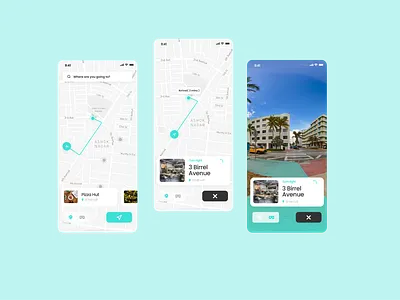 Daily UI - Map Route app design ui ux
