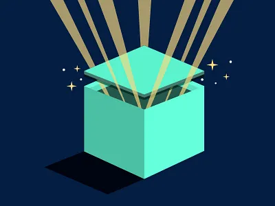 Pandora's Box Illustration adobe illustrator bllue green illustration pandorasbox vector