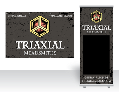 Triaxial Meadsmiths Large Format banner branding design graphic design large format logo mock up vector