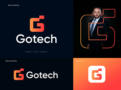 Gotech logo brand identity branding business company creative ecommerce letter logo logo logo design logo designer logodesign logos minimalist logo modern logo smart logo tech logo tech loho