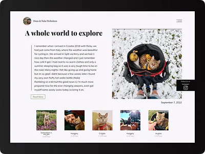 Blog Post - #DailyUI 035 035 35 app appdesign blog blogpost challenge dailyui dailyuichallenge design post ui web webdesign
