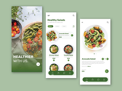 Healthy Food APP app design ui ux