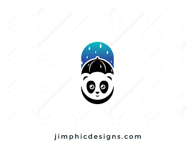 Umbrella Panda Logo branding graphic design logo