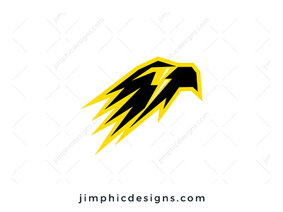 Lightning Eagle Logo bird branding design graphic design logo
