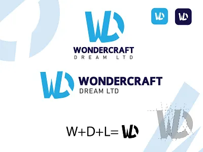 Letter W D & L creative combination mark Monogram logo design blue logo branding combination mark logo creative logo design graphic design letter mark logo logo minimal logo modern logo monogram logo new logo real estate logo trending logo 2022 trendy logo vector