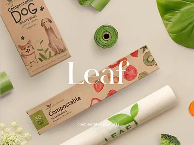 Leaf Canada branding design eco graphic design illustration package design packaging web design