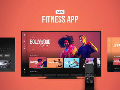 Fitness App for tvOS television tvos ui ux