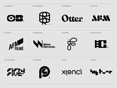Logofolio Vol 10 | 2020 - 2022 behance branding film film production logo logo designer logofolio logomark logos typography