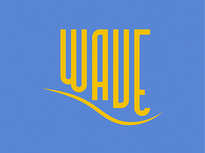 Wave | Wordmark design blue and yellow brand design brand identity branding design logo logo design logo mark logofolio logomark logotype visual identity wave wordmark