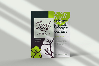Leaf Lunch Menu Design branding design graphic design healthy brand illustration leaflunch logo lunch menu menu design restaurant