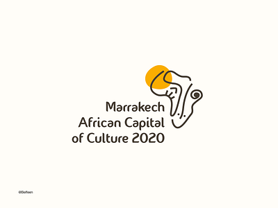 Logo Marrakech, African Capital of Culture 2020 branding graphic design logo logo design logo identity