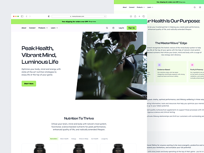 Nutritionals Supplements - Web about blog design digital ecommerce product ui web webdesign