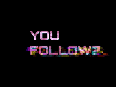 YOU FOLLOW... branding design graphic design logo motion graphics