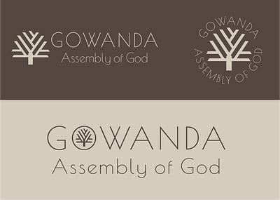Gowanda Assembly of God Logo branding design graphic design illustration logo typography