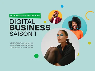 Affiche de conférence business graphic design
