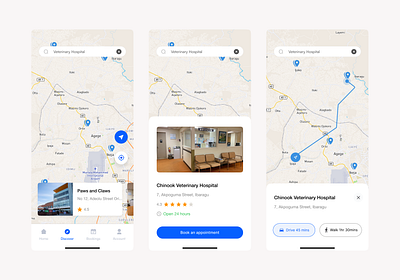 Map Exploration app design figma mobile app ui ui design