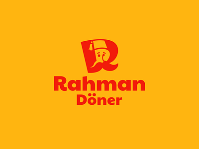 Rahman Doner brand branding design doner ethnic font hat identity illustration kitchen letter logo logotype mascot monogram national r shawarma turkey