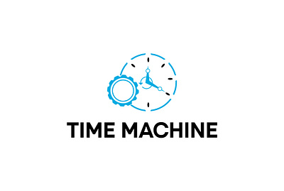 time machine logo design graphic design illustration logo vector
