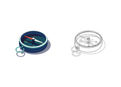 ❇️ North star illustration design flat illustration minimal ui