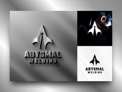 Abysmal Welding Logo branding design icon indentity industry logo logo mark logofolio logotype mark minimal modern logo monogram plane symbol ui ux welding