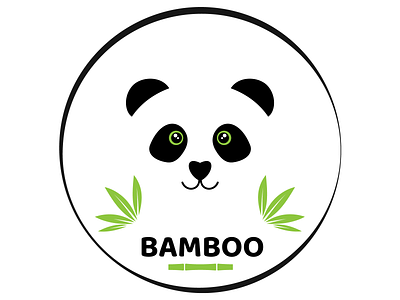 Cute Panda Logo photoshop