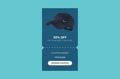 Nike Coupon Design - Daily UI design