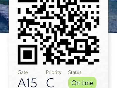 Daily UI #0024 - Boarding Pass app dailyui design mobile ui