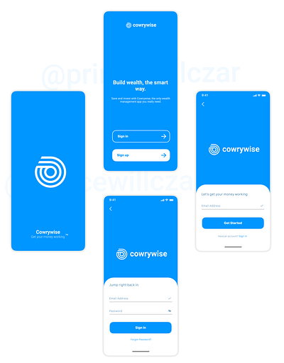 cowrywise replica design graphic design mobileapp ui