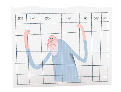 Do you like your job? adobe photoshop calendar character design graphic design illustration jail job life office selfmade work