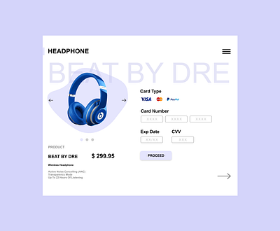 Beat by Dre Payment Design design ui