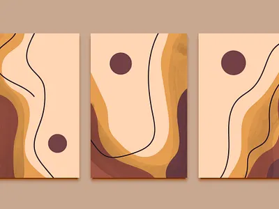 Abstract circle line hand painted watercolor shape illustrations abstact illustration painting vector watercolor