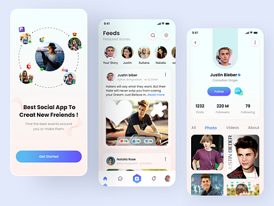 Chill - Social Media App app chat feed follow home ios ios app mobile mobile app mobile social app product designer profile social social media social media app mobile social network ui designer ux designer visual designer