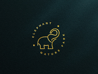 ELEPHANT LINE ART LOGO company logo design elephant company logo elephant logo elephant park logo hand drawn hand drawn logo line art line art logo design logo logo design logotype