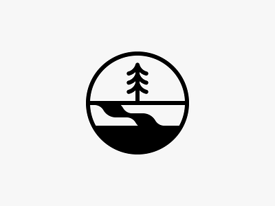 Parks icon logo nature outdoor park simple tree
